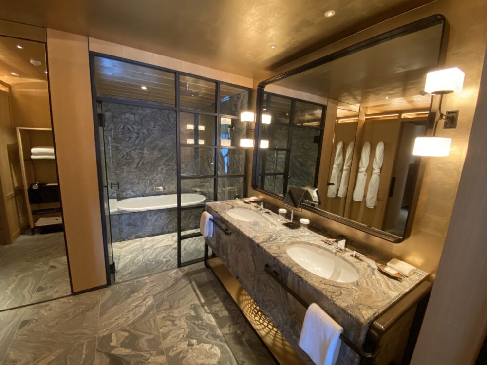パークハイアットー京都ーホテルービューデラックスーキングールー洗面所ー浴室