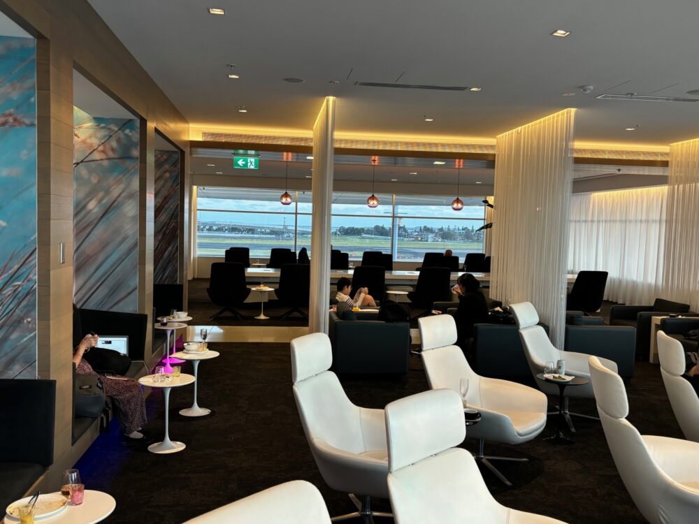 NZ航空ラウンジ内