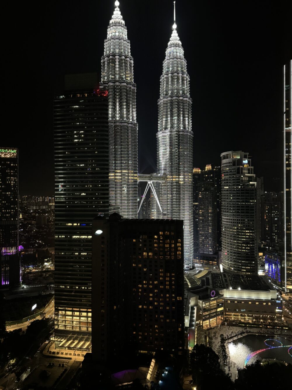 グランドハイアットーKULーグランドツインタワースイートー夜景